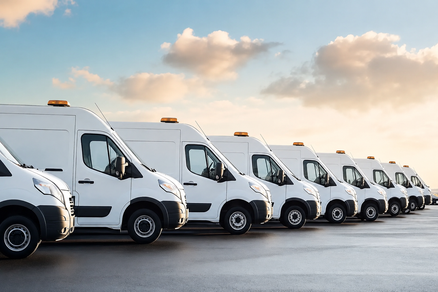 Fleet Sprinter in daylight before lighting install